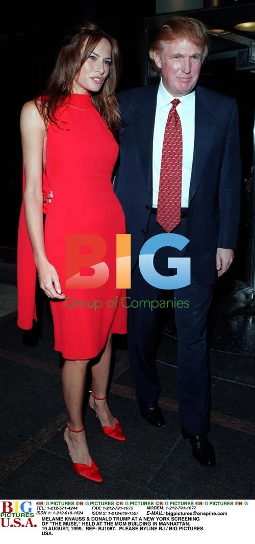 Melanie Knauss and Donald Trump at The Muse premiere