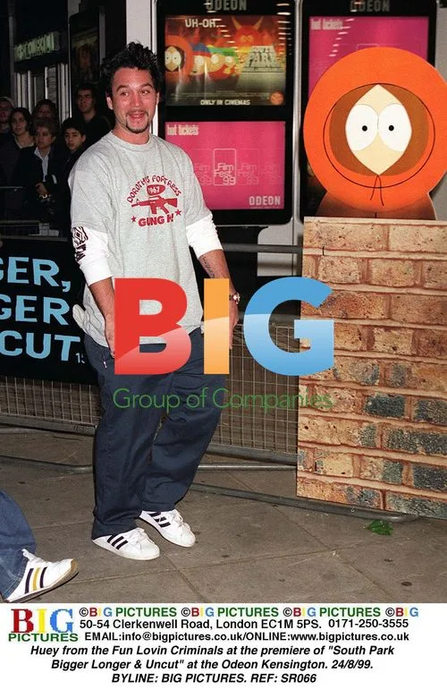 Huey from Fun Loving Criminals at South Park premiere