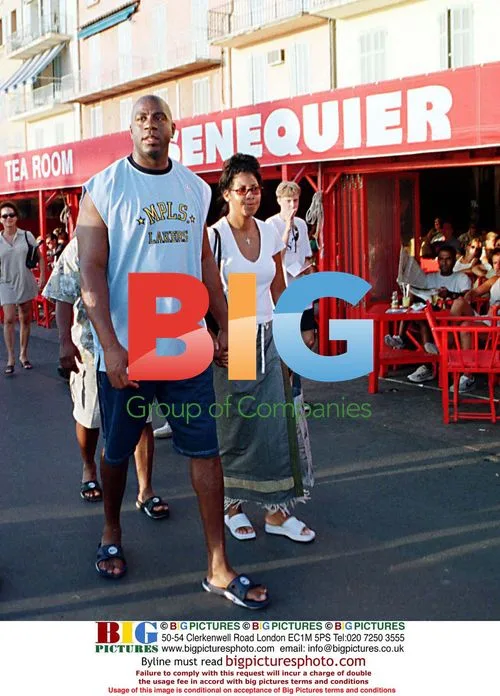Magic Johnson Enjoys Time in St Tropez