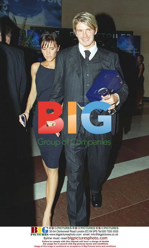 Beckham and Victoria at UEFA Awards