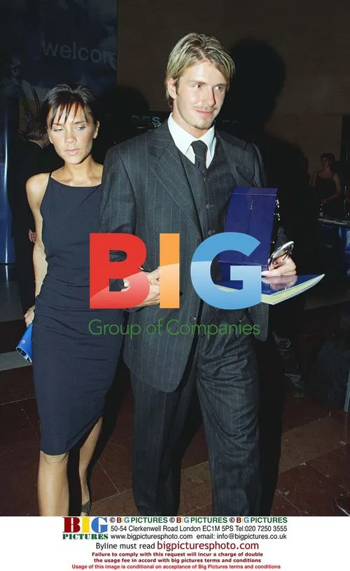 David and Victoria Beckham at UEFA Awards