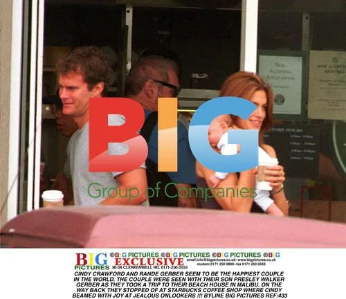 Cindy Crawford and Rande Gerber in Malibu
