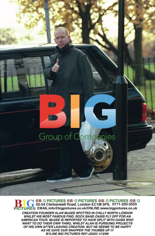 CREATION Founder ALAN McGEE Spotted in North London