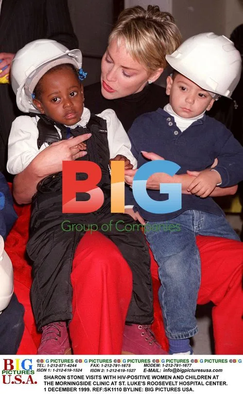 Sharon Stone visits HIV clinic in NYC