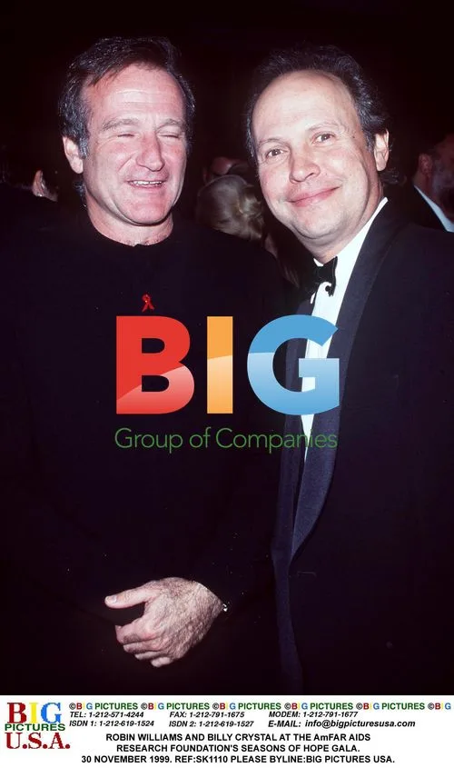 Robin Williams and Billy Crystal at AmFAR Gala