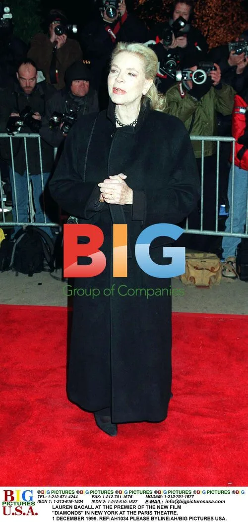 Lauren Bacall at "Diamonds" premiere
