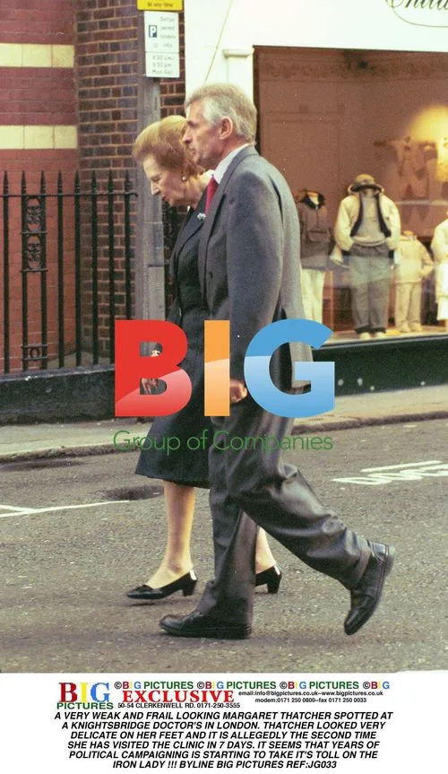 Weak Thatcher Visits Doctor in London