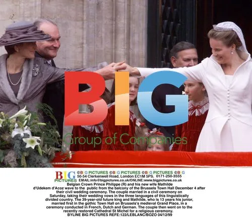 Belgian Crown Prince Philippe and Mathilde's civil wedding