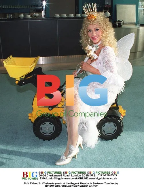 Britt Ekland in Cinderella panto