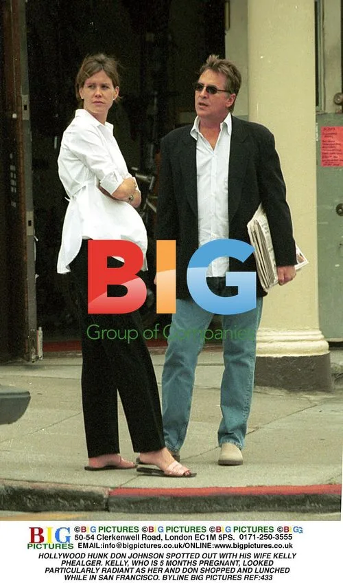 Don Johnson and Pregnant Wife Out in San Francisco