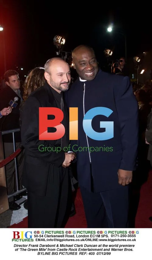 Director Frank Darabont & Michael Clark Duncan at 'The Green Mile' premiere