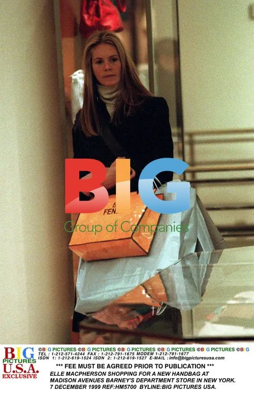 ELLE MACPHERSON SHOPPING IN NEW YORK