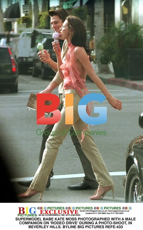 Kate Moss Photographed on Rodeo Drive