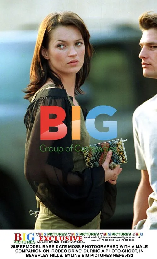 Kate Moss photographed on Rodeo Drive