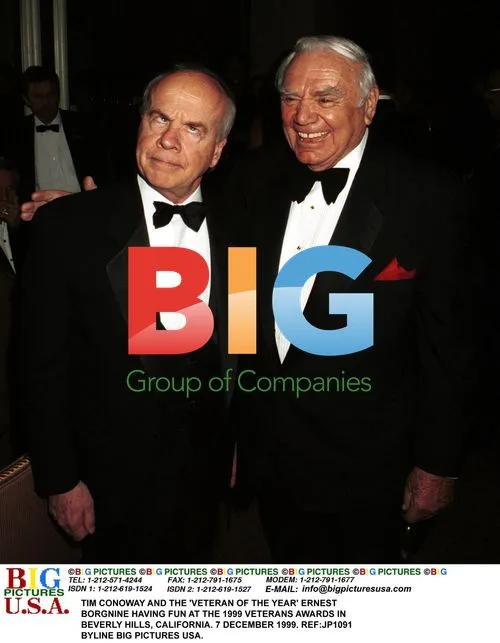 TIM CONOWAY and ERNEST BORGNINE at 1999 Veterans Awards