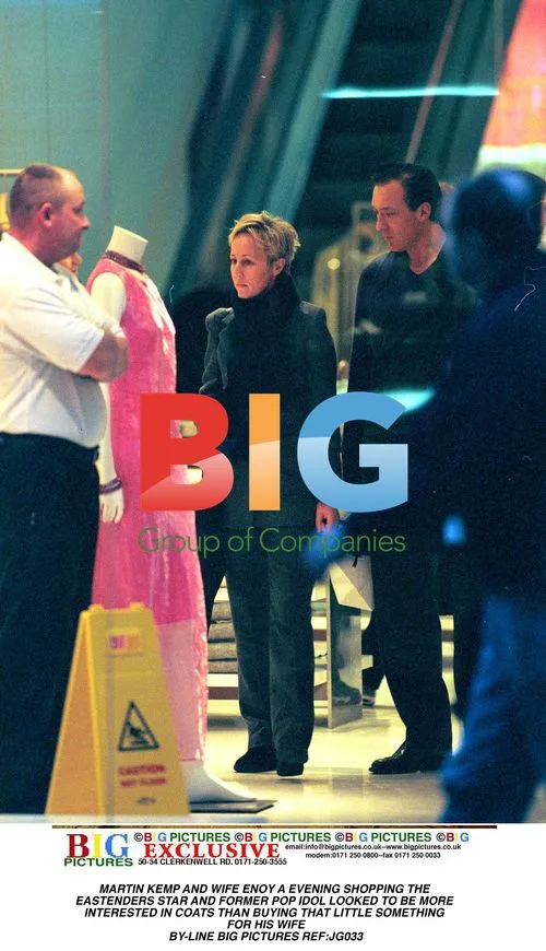 Martin Kemp and Wife Shopping in London