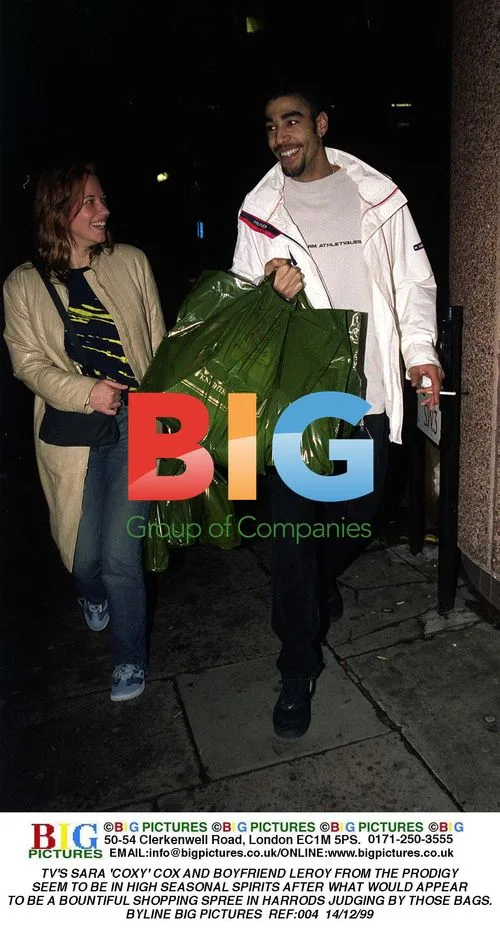 Sara Cox and Leroy from The Prodigy shopping