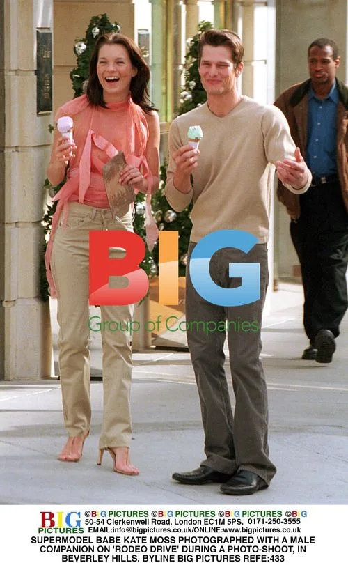 Kate Moss photographed on Rodeo Drive