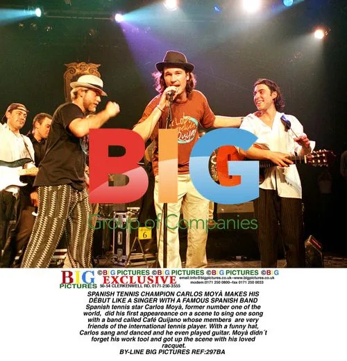 Carlos Moya Sings with Spanish Band