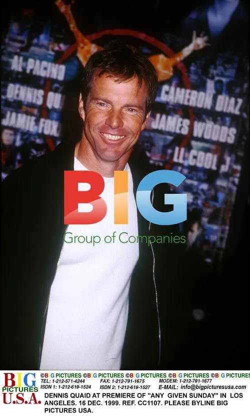 DENNIS QUAID AT "ANY GIVEN SUNDAY" PREMIERE