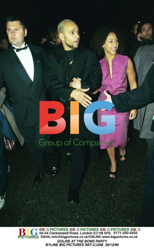 Goldie at the Bond Party