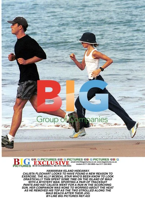 Calista Flockhart on Maui Getaway