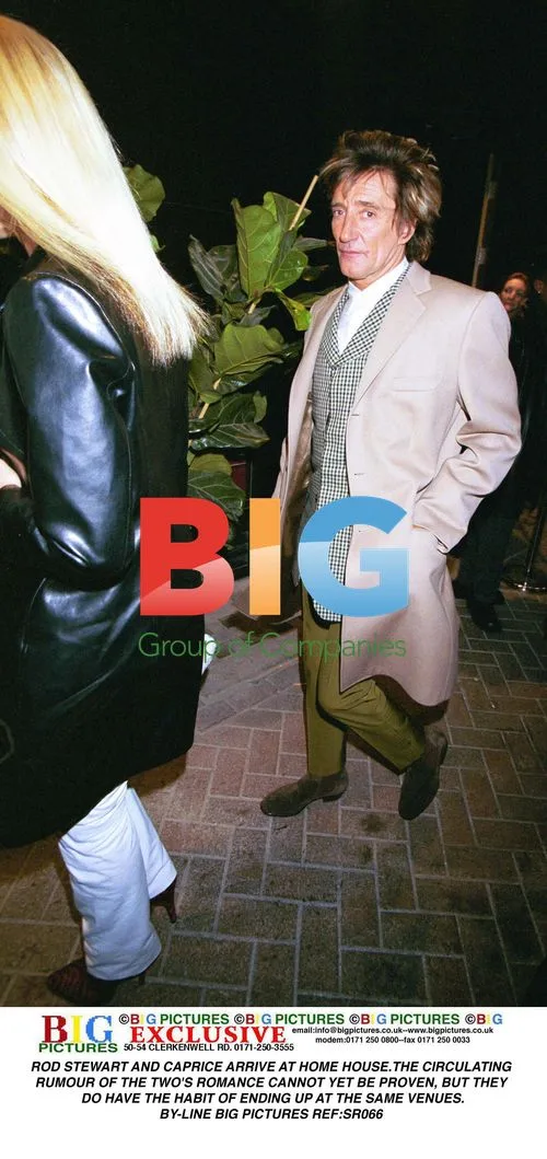 Rod Stewart and Caprice at Home House