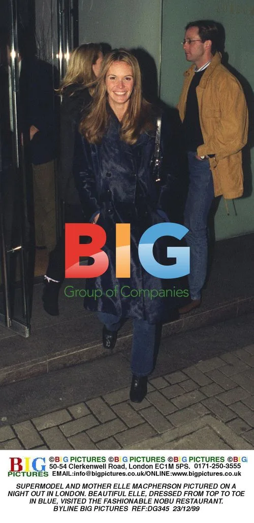 SUPERMODEL ELLE MACPHERSON VISITS NOBU IN LONDON