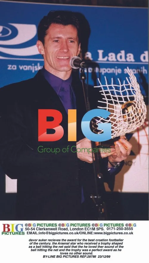 Davor Šuker Receives Best Croatian Footballer Award