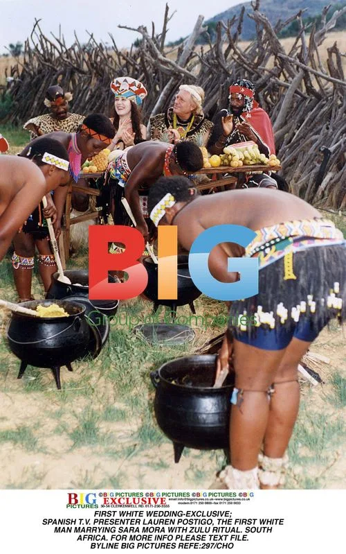 Spanish T.V. Presenter Lauren Postigo Marries in Zulu Ritual