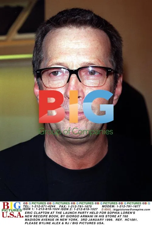 Eric Clapton at Sophia Loren Book Launch