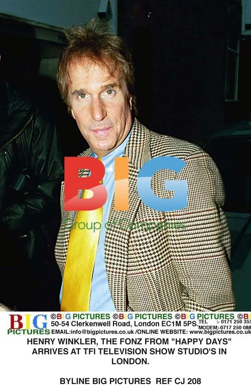 Henry Winkler, 'The Fonz', Arrives at London TV Studio