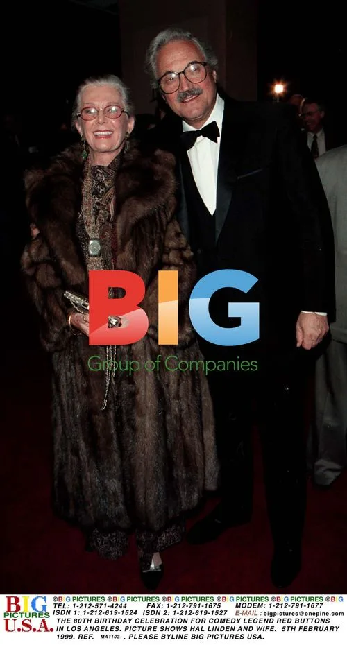 Hal Linden and Wife at Red Buttons' 80th Birthday