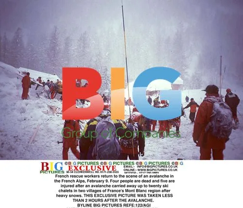 Avalanche rescue in French Alps