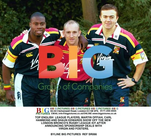 Top English league players show off new London Bronco's kit