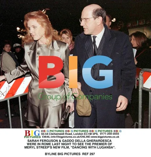 Sarah Ferguson and Gaddo Della Gherardesca at Film Premiere