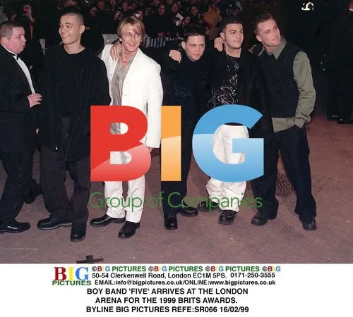 Boy band 'Five' at 1999 BRIT Awards