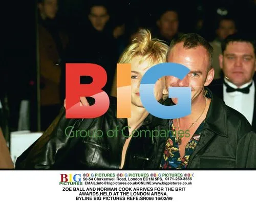 Zoe Ball and Norman Cook at Brit Awards