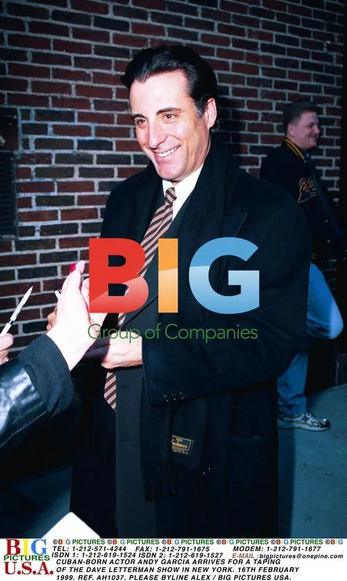 Andy Garcia Arrives for Letterman Taping