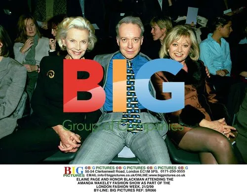 Elaine Page and Honor Blackman at London Fashion Week