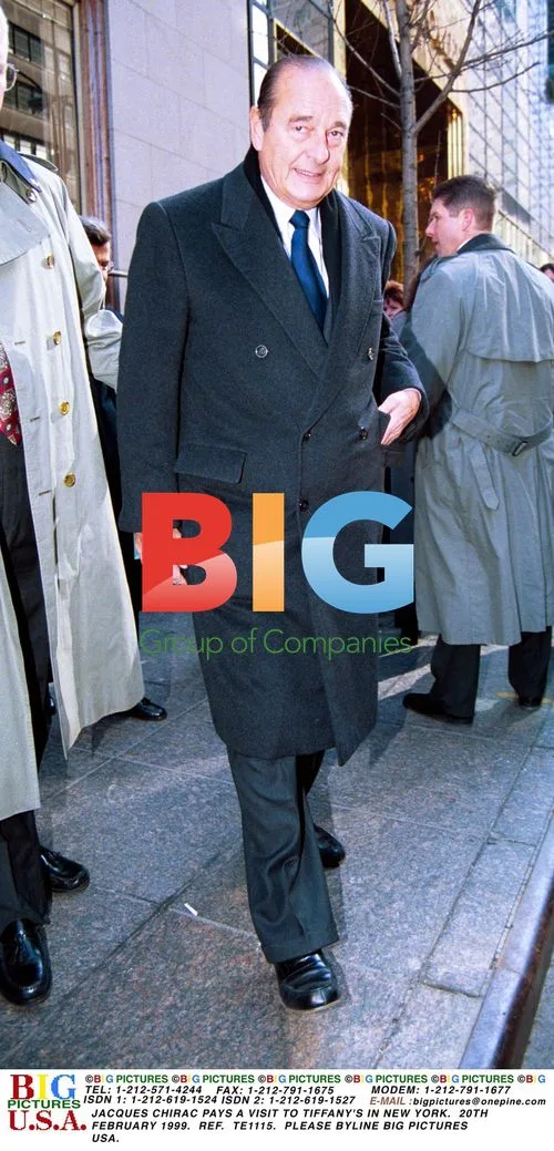 Jacques Chirac visits Tiffany's in NY