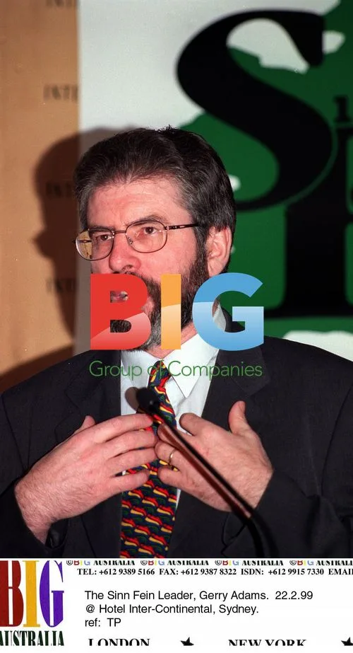 Sinn Fein Leader Gerry Adams in Sydney