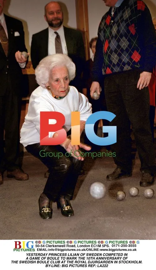 Princess Lilian of Sweden Plays Boule