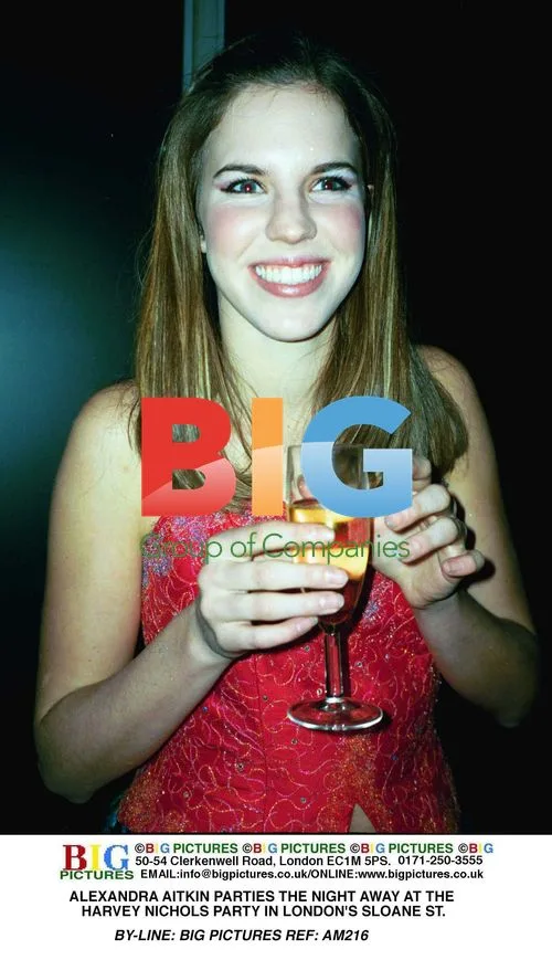 Alexandra Aitkin at Harvey Nichols party in London