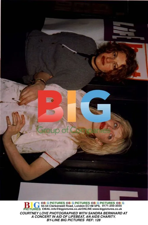 Courtney Love and Sandra Bernhard at AIDS Charity Concert