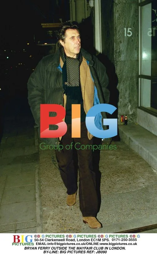 Bryan Ferry outside Mayfair Club, London
