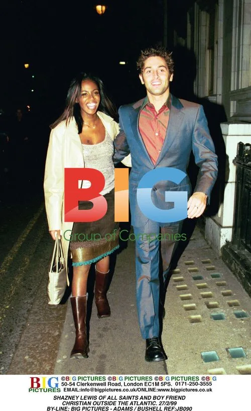 Shazney Lewis and Boyfriend Christian Outside The Atlantic
