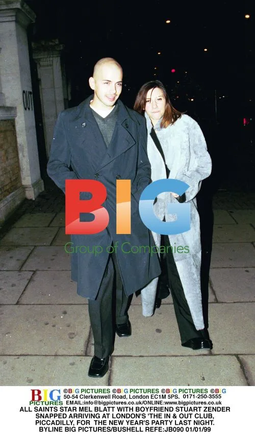 ALL SAINTS' MEL BLATT AND BOYFRIEND STUART ZENDER