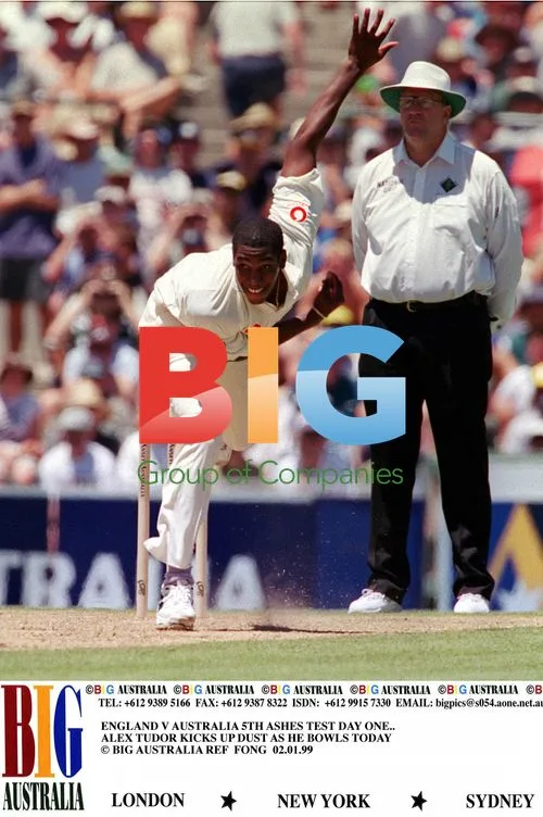 Alex Tudor bowling in Ashes Test