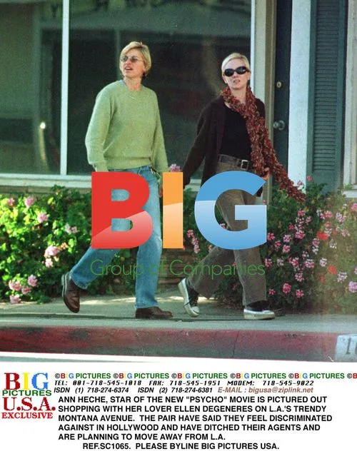 ANN HECHE & ELLEN DEGENERES Shopping on Montana Ave